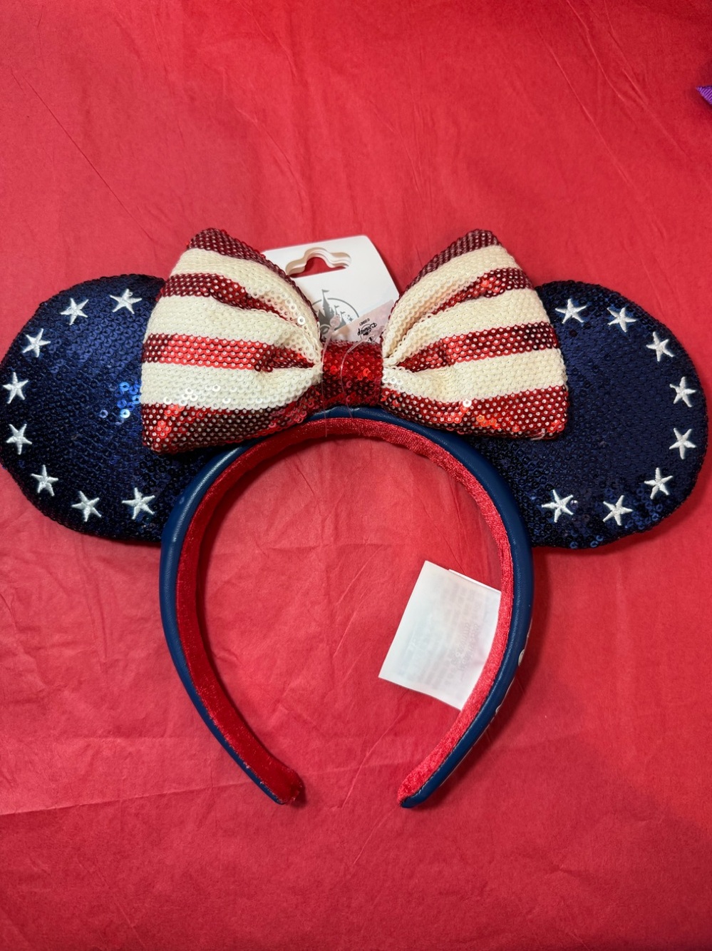 🇺🇸 Disney Patriotic Sequin Minnie Ears Headband - 250 YEARS! 🇺🇸 - Picture 7 of 12